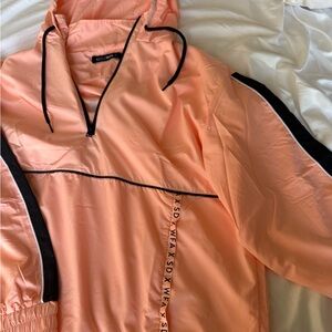 Women's Peach Windbreaker Jacket